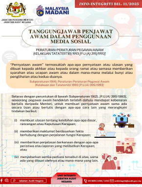 TANGGUNGJAWAB PENJAWAT AWAM DALAM PENGGUNAAN MEDIA SOSIAL