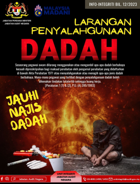 LARANGAN PENYALAHGUNAAN DADAH