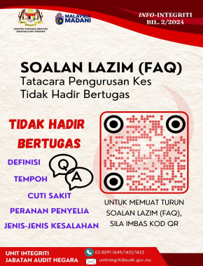 SOALAN LAZIM TATACARA PENGURUSAN KES TIDAK HADIR BERTUGAS