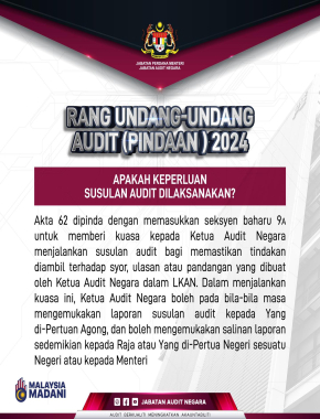 APAKAH KEPERLUAN SUSULAN AUDIT DILAKSANAKAN