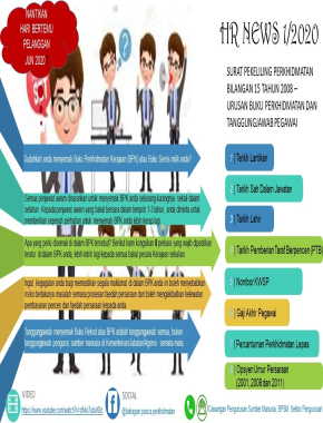 HR NEWS 1/2020 - URUSAN BUKU PERKHIDMATAN DAN TANGGUNGJAWAB PEGAWAI