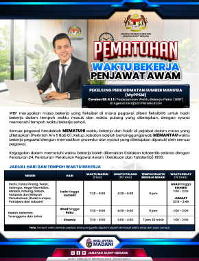 PEMATUHAN WAKTU BEKERJA PENJAWAT AWAM