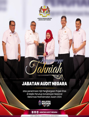 PENGIKTIRAFAN PROJEK KHAS (MEMPERCEPAT TRANSFORMASI DIGITAL DAN MENINGKATKAN KECEKAPAN PERKHIDMATAN AUDIT NEGARA)