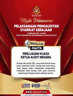 SEKILAS FAKTA : PERLUASAN KUASA KETUA AUDIT NEGARA