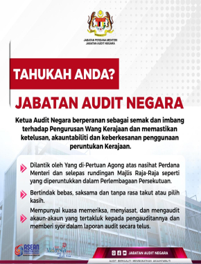 TAHUKAH ANDA: JABATAN AUDIT NEGARA