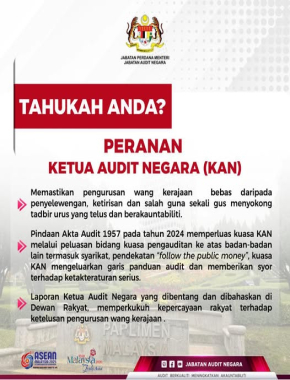 TAHUKAH ANDA: PERANAN KETUA AUDIT NEGARA