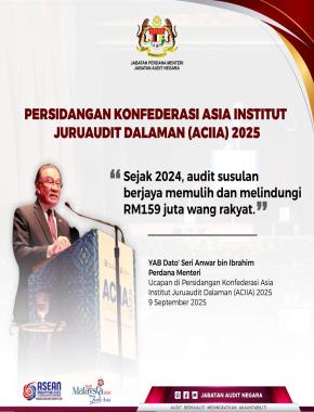 INTIPATI UCAPAN YAB PERDANA MENTERI SEMPENA PERSIDANGAN KONFEDERASI ASIA INSTITUT JURUAUDIT DALAMAN (ACIAA) 2025