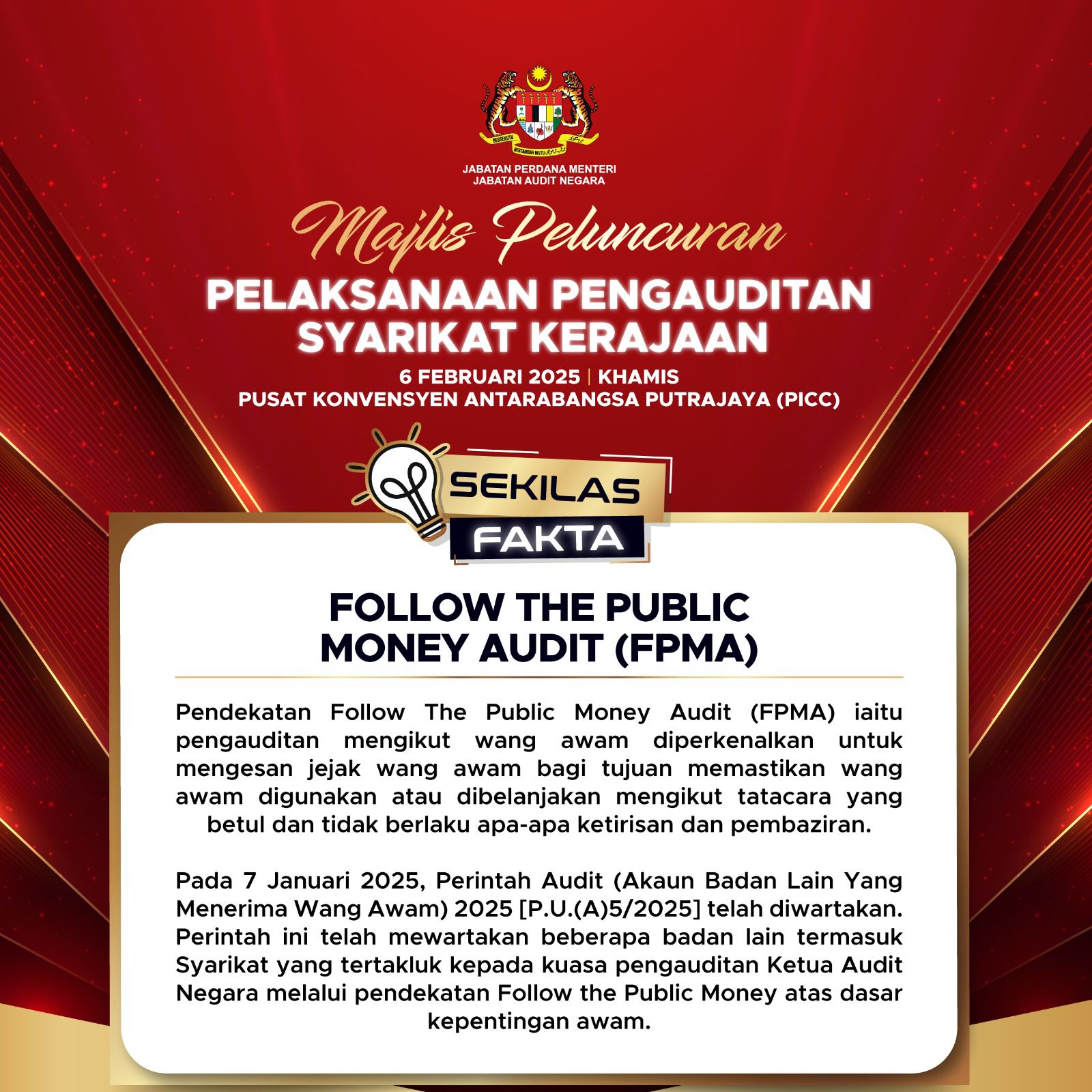 Sekilas Fakta Follow The Public Money Audit FPMA