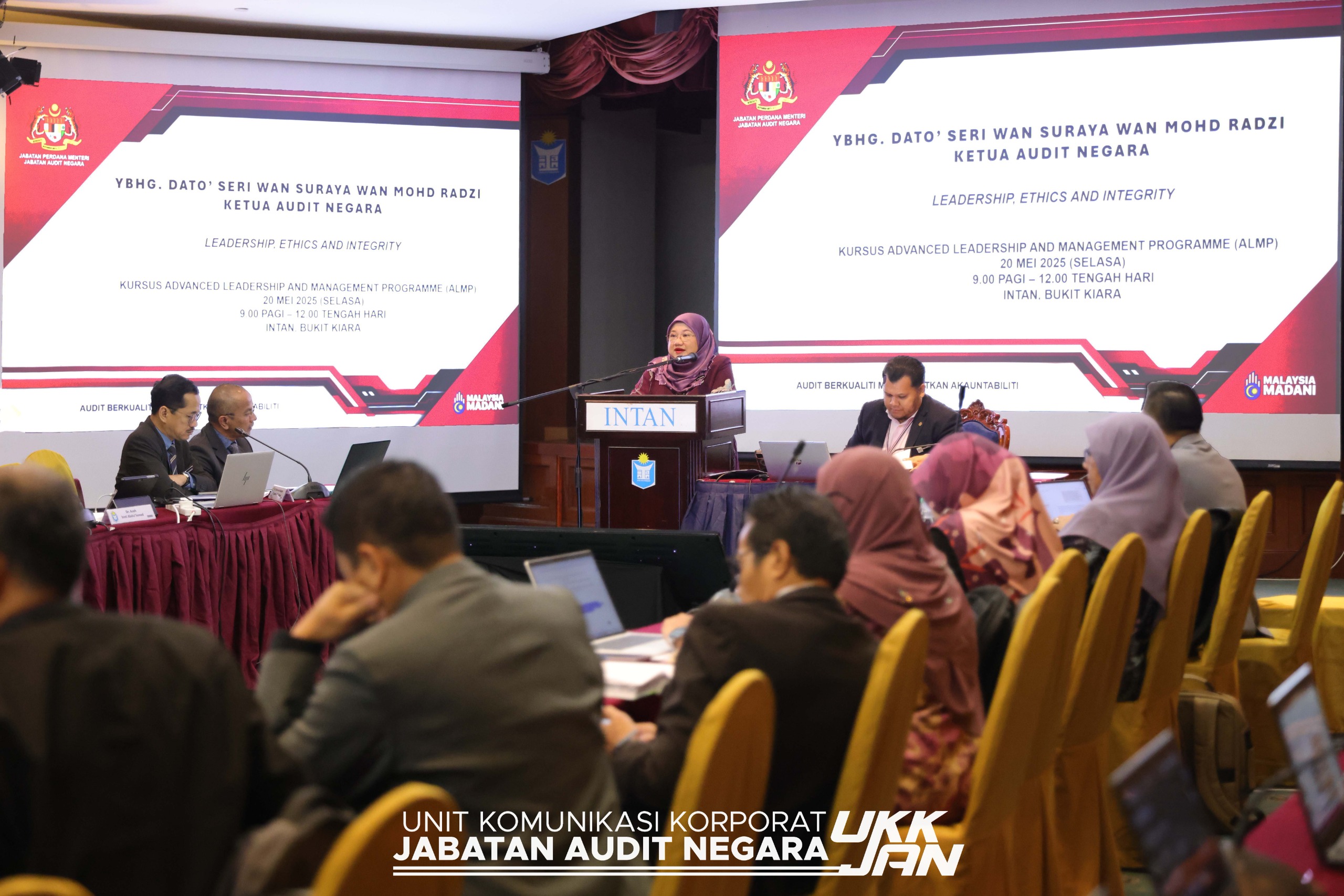 Ceramah Ketua Audit Negara Kepada Peserta Kursus Advanced Leadership And Management Programme (ALMP)