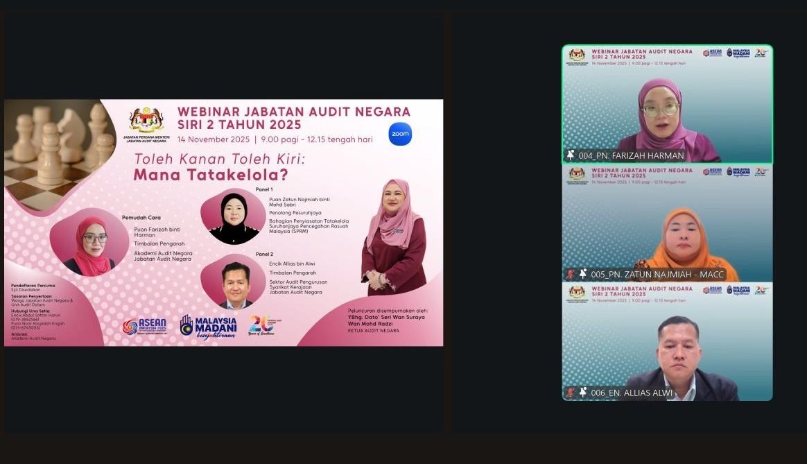 Webinar Jabatan Audit Negara Siri 2 Tahun 2025