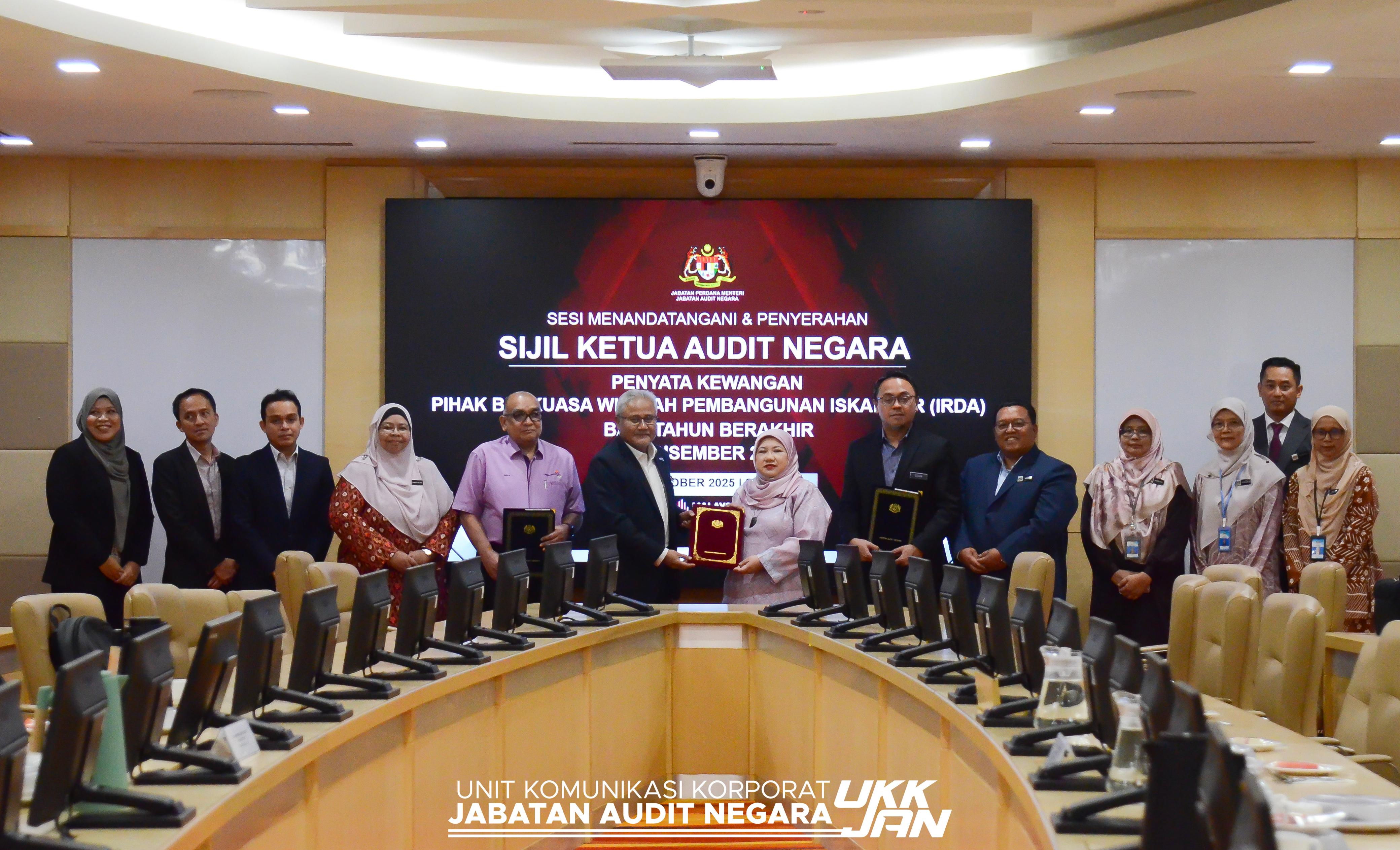 Mesyuarat Penutup Pengauditan Penyata Kewangan Pihak Berkuasa Wilayah Pembangunan Iskandar (IRDA) bagi Tahun Berakhir 31 Disember 2024