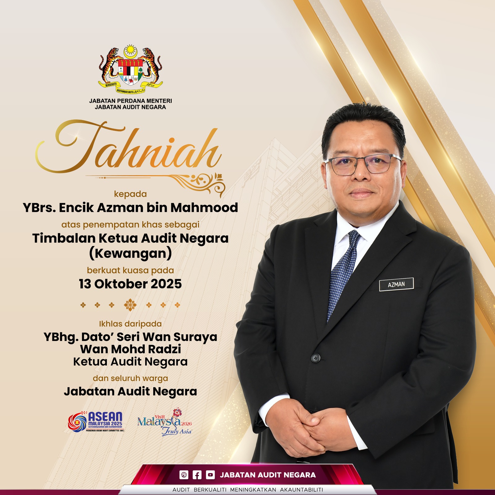Timbalan Ketua Audit Negara (Kewangan)